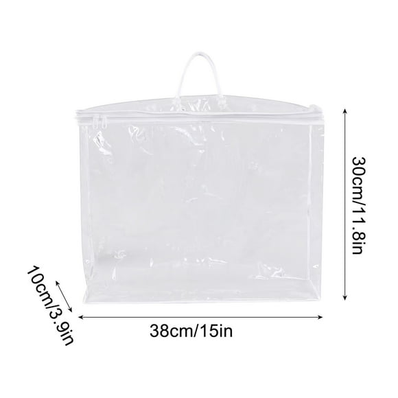 Dvkptbk Storage Pvc Transparent Packaging Bag Pvc Home Textile Household Four Piece Set Bag Pvc Storage Bag Transparent Curtain Packaging Bag Home Essentials