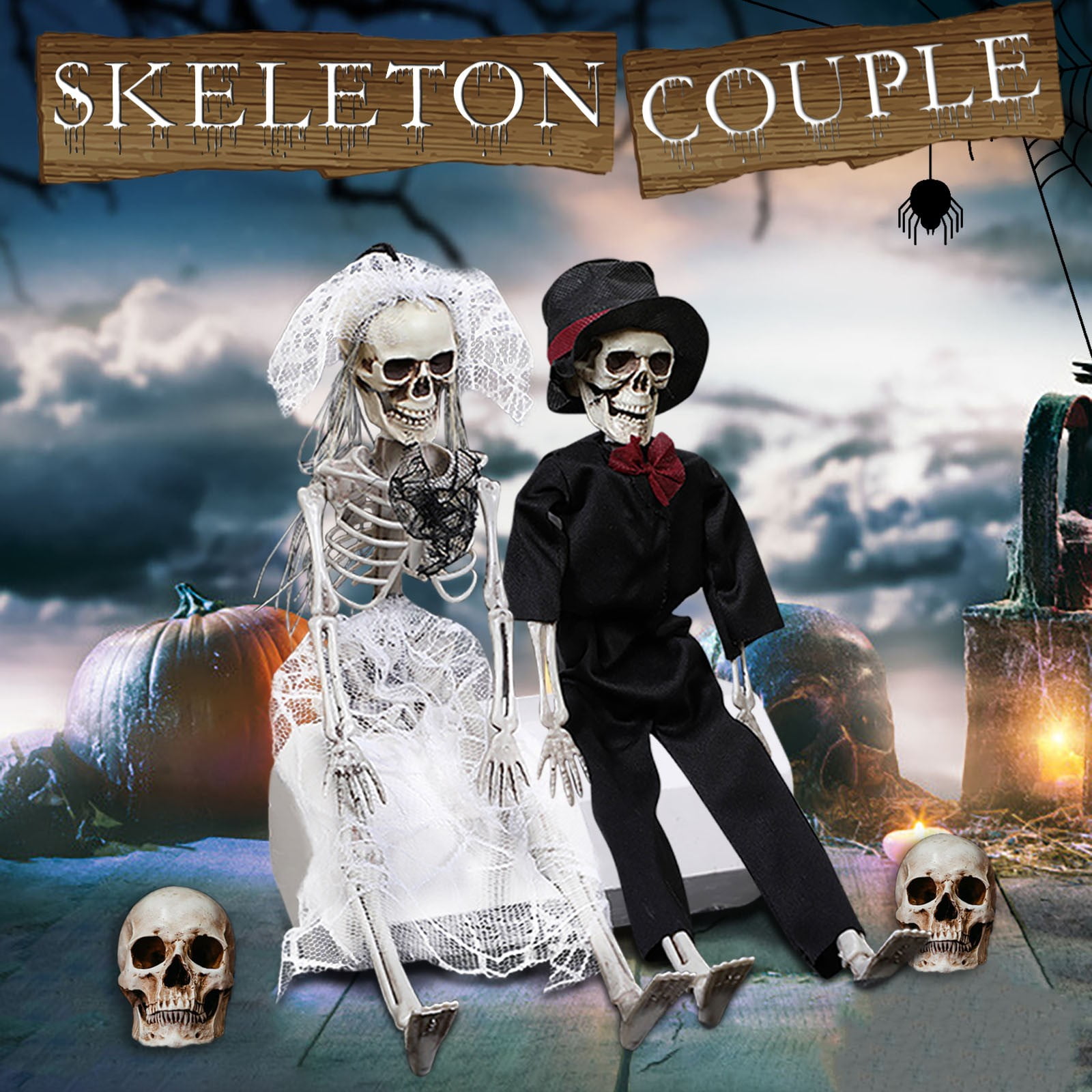 couples skull skeleton scary