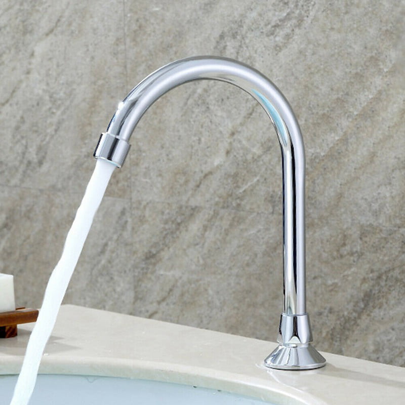 Foot Pedal Control Valve Faucet Vertical Basin Kitchen Water Sink Tap J1D9 E5E6 