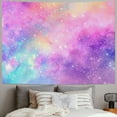 thumbnail image 2 of Nawypu Galaxy Pink Purple Wall Tapestry for Bedroom Marble Abstract Art Psychedelic Stars Bright Color Colorful Wall Hanging Tapestries, Pink Purple Blue Backdrop for Teen Girls Party Living Room Dorm, 2 of 6