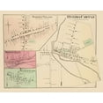 thumbnail image 2 of Whitman 24x20 Black Ornate Wood Framed with Double Matting Museum Art Print Titled - Oneida Castle New York Landowner - Whitman 1875, 2 of 4