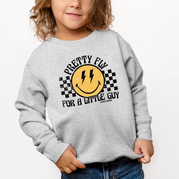 SmileyWorld Pretty Fly For A Little Guy - Toddler Graphic Sweatshirt