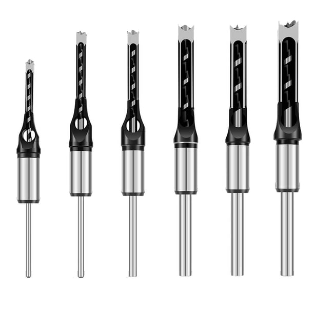 Broca de Agujero Cuadrado Fundida, Herramienta Profesional Precisa para Trabajar la Madera, Broca para Taladro Eléctrico Manual