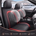 thumbnail image 6 of Car Seat Cover Full Set for Toyota Corolla 1994-2019,Seat Covers for Cars,Automotive Seat Covers for SUV(Black&Red), 6 of 7