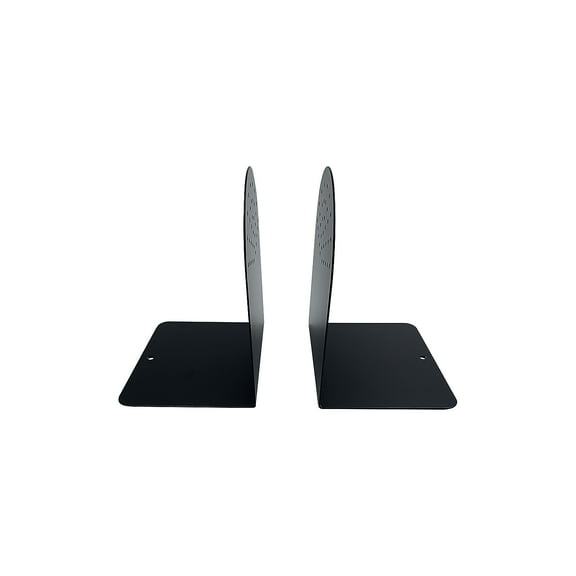 Huron Steel Book Ends 7.25"H Black (HASZ0095)