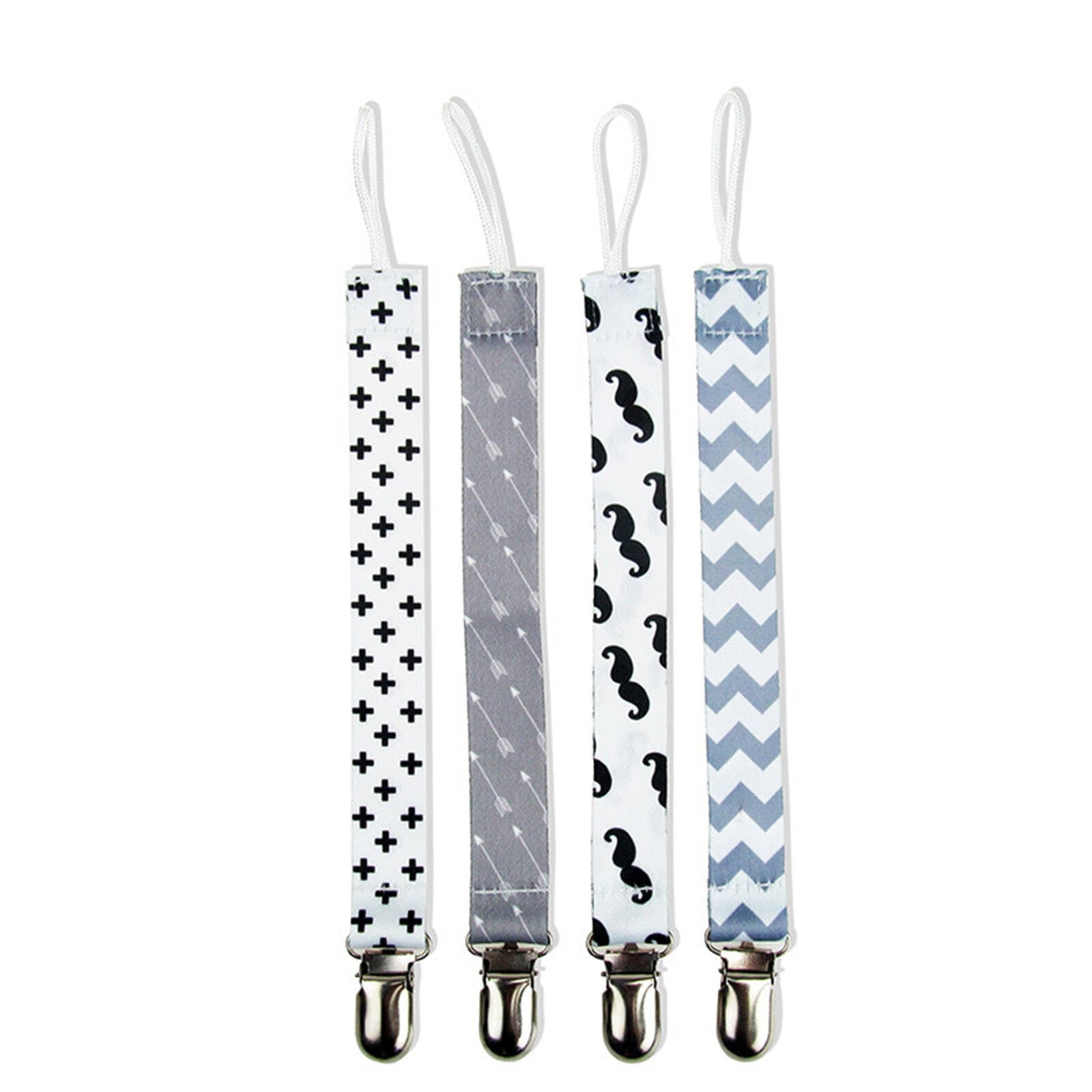 TUWAFE Pacifier Clip, Secure Hold Baby Binky Holder, Eco-Friendly Sturdy Pacifier Strap for Girls, Prevents Drops & Loss