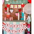 thumbnail image 6 of Strawberry Happy Birthday Party Banner Set for 1st Birthday – Berry Theme Happy Birthday Garland Flag and One High Chair Banner for Photo Props, 6 of 6