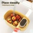 thumbnail image 3 of Drain Rack for Kitchen - Multifunction Colander and Saddle Food Waste Strainer Storage Rack for Washing Spoon Forks and Vegetables 2pc, 3 of 3