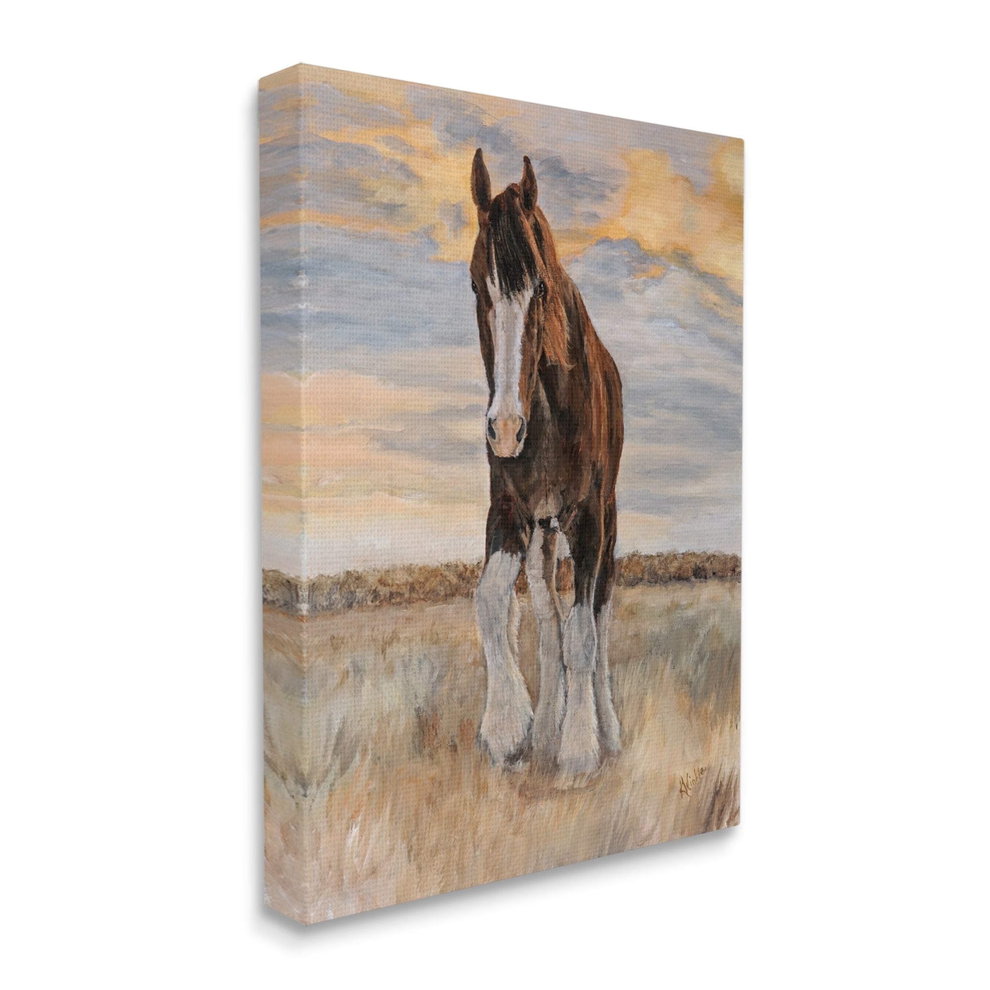 Stupell Colt Horse Farmhouse Animal Animals & Insects Painting Gallery Wrapped Canvas Print Wall Art