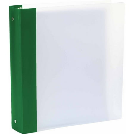 - Storex Thicker Poly Clear Binder, Multiple Colors Available, 6 pack