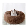thumbnail image 1 of Camas para gatos para gatos de interior,Cama lavable para gatos y perros con forma de donut,Cojín suave de felpa para mascotas, 1 of 5