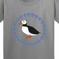 thumbnail image 4 of Inktastic Puffin Bird Wreath Youth T-Shirt, 4 of 5
