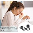 thumbnail image 4 of HAHDAXIA Ear Plugs, Sleep Headphones, Hearing Protection Concert Ear Plugs, for Snoring, Work, Concert, Travel, Flights, with 3 Sizes Ear Tips S, M, L Ear Plugs for Sleeping, 4 of 7