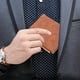 thumbnail image 5 of Cartera delgada plegable para hombre, billetera minimalista de gran capacidad con bolsillo frontal para hombre, fina y elegante, 5 of 6