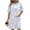 White Floral, variant on Ekouaer Cotton Nightgowns for Women Short Sleeve Sleep Shirts Crew Neck Night Dress Nightshirt with Pockets