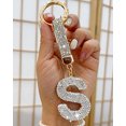 thumbnail image 3 of Initial Letter Keychain/Crystals Keyrings A-Z Letter Keychain For Car/Alphabet KeyRings For Women, 3 of 4