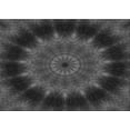 thumbnail image 1 of Ahgly Company Indoor Rectangle Patterned Charcoal Black Area Rugs, 7' x 9', 1 of 6