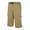 Khaki, variant on Pants For Men Fashion Casual Cargo Capris Elastic Waist Capris Multi Pocket Wear Sports Youth Durable Comfortable Breathable Workouts Leisure Trousers
