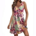 thumbnail image 1 of Pisexur Robe d'Été pour Femme 2024, Robe Midi Décontractée de Plage Sans Manches, Imprimé Floral, Robe d'Été Ample avec Poche, Tailles P à 2TG, 1 of 6