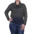 thumbnail image 3 of Bar Iii Women's Long-Sleeve Cowl-Neck Cropped Sweater Size Xl, 3 of 3