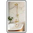 thumbnail image 1 of HOMCOM 40" x 24" LED Bathroom Mirror with Lights Wall Mounted Vanity Mirror, 1 of 9