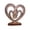 H Wooden Heart Table Decor#16, variant on Hot Deal! Wooden Heart Table Decor, Rustic Farmhouse Wooden Heart Tabletop Decor, Love Knot Design Romantic Gift for Valentines Day C