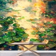 thumbnail image 3 of wall26 - The Oil Painting of Lotus Pool - Removable Wall Mural | Self-Adhesive Large Wallpaper - 100x144 inches, 3 of 6