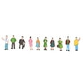 thumbnail image 2 of Amdohai 1/150 Scale Color Painted Model Trains Architectural People Figures for Miniature Scenery Layout 50PCS, 2 of 8