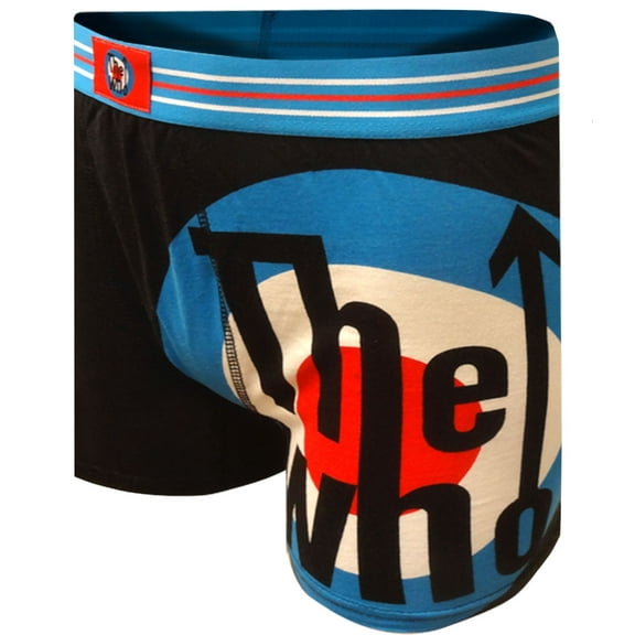 Mad Engine Mens The Who Rock Band Black Boxer Briefs (Small)