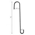 thumbnail image 2 of Tetra Teknica 12" Weather Resistant Steel S Hook Black for Plants and Lanterns (4 Pack), 2 of 4