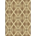 thumbnail image 1 of Ahgly Company Machine Washable Indoor Rectangle Transitional Brown Gold Area Rugs, 2' x 3', 1 of 7