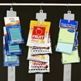 thumbnail image 4 of Pack of 25 - 12 Station Hanging Merchandise Strips with S Hooks, 21" Plastic Display Clip Strips for Retail Display with Removable Header, 4 of 4