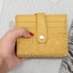 thumbnail image 4 of Monedero corto para mujer con hebilla bordada, monedero de patchwork de gran capacidad, con clip para dinero y múltiples tarjetas, 4 of 5