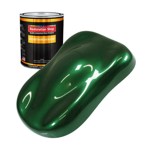British Racing Green Metallic 1 Quart URETHANE BASECOAT Car Auto Body Paint