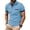 Blue, variant on Business Casual Polo Shirt Pique Tshirt Men's Colorblocked Pocket Short Sleeve Button-Up Turndown Collar Pullover Casual Fashion Top Black M