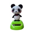 thumbnail image 2 of mdesiwst Car Ornament Solar-Powered Panda Dashboard Nodding Toy Car Interior Decoration with Swing Head Cute Car Dashboard Accessory Fun Gift for Car Lovers, 2 of 7