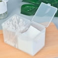 thumbnail image 2 of Yesbay Translucent 2 Grid Cotton Pad Swab Storage Box Case Nail Art Tool Organizer-Translucent, 2 of 6