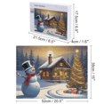 thumbnail image 2 of Snowman And Cabin Holiday,Christmas Festival 500 Piece Jigsaw Puzzle for Adults Challenging Puzzle Perfect for Game Nights - A005, 2 of 8