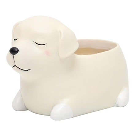Resin er  Dog Pot  Balcony  Desk  Fairy Garden  Ornament   Labrador D