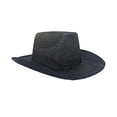 thumbnail image 1 of Sombrero de vaquero, gorra de princesa para mujer, disfraz, sombrero de mezclilla, sombrero para el sol, ala ancha, para novia, vaquera Negro, 1 of 9