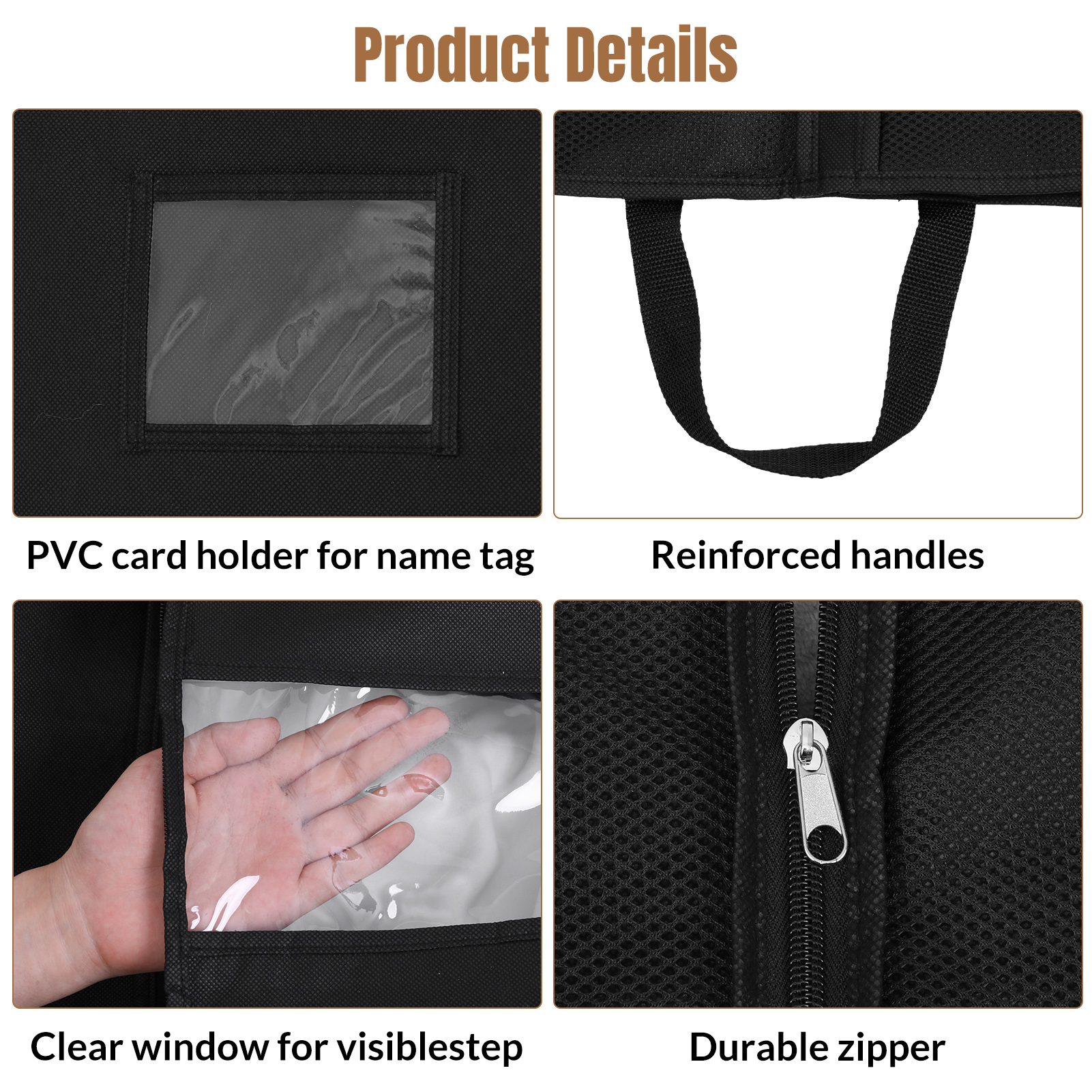 Abaima Clear Garment Bags for Travel, 2-Pack photo 7