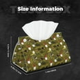 thumbnail image 5 of Fuzoiu Gnomes Playing in the Garden Print Tissue Box Cover, PU Leather Tissue Holder,Decorative Facial Paper Organizer for Bathroom Living Room Bedroom Countertop Office Desk Car Home, 5 of 7