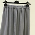 thumbnail image 5 of Pajama Pants for Women Soft Wide Leg Capris with Elastic Waist Summer Breathable Lounge Capri Pants Gray Free Size, 5 of 6