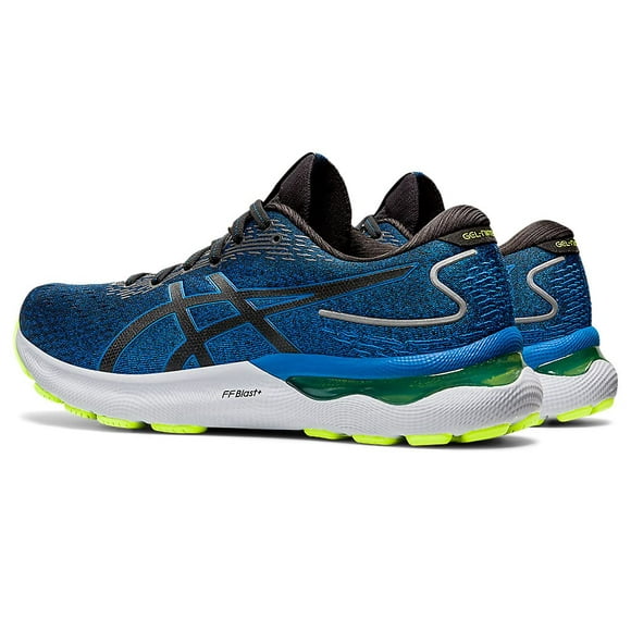ASICS Men's Gel-Nimbus 24 Running Shoes, 10, Black/Lake Drive