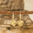 thumbnail image 6 of Lancharmed Gold Plated Earrings for Womens,Skeleton Heart Earring Wedding Gifts, 6 of 7
