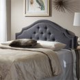 thumbnail image 2 of Bowery Hill Contemporary Upholstered Queen Headboard in Dark Gray, 2 of 4