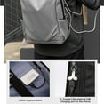 thumbnail image 4 of Gifts for Family Men Backpack 17.3 In USB Charging Laptop Computer Bag Casual Business Gray, 4 of 6