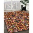 thumbnail image 2 of Ahgly Company Indoor Rectangle Patterned Saffron Red Abstract Area Rugs, 8' x 12', 2 of 6