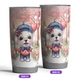 thumbnail image 2 of Happy Valentine’s Day Adorable Maltese Puppy Holding Heart Balloon 20oz Stainless Steel Tumbler Insulated Cup with Lid Maltese Dog Lover Gifts Idea - 00030, 2 of 5