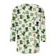 thumbnail image 4 of Ounisa St. Patrick's Day Sweatshirt for Women Clover Graphic T-Shirts Patty's Day Color 3/4 Sleeve Tee Tops, 4 of 5